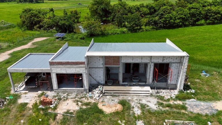 ผลงานสร้างบ้าน Modern House ที่มหาสารคาม 1 - รับสร้างบ้านมหาสารคาม