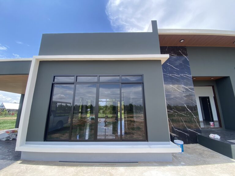 ผลงานสร้างบ้าน Modern House ที่มหาสารคาม 1 - รับสร้างบ้านมหาสารคาม