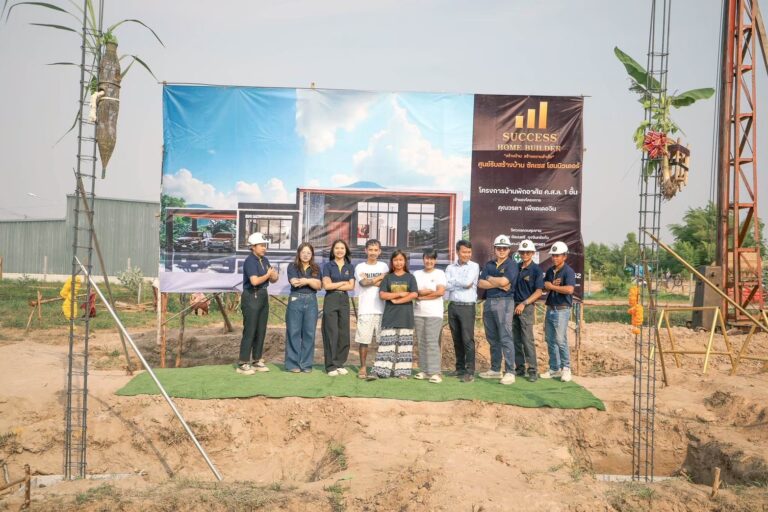ผลงานสร้างบ้าน Modern House ที่มหาสารคาม 1 - รับสร้างบ้านมหาสารคาม