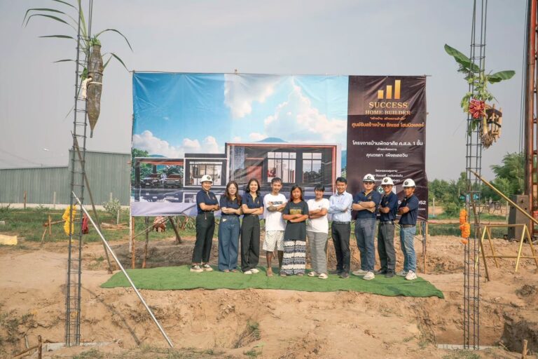 ผลงานสร้างบ้าน Modern House ที่มหาสารคาม 1 - รับสร้างบ้านมหาสารคาม